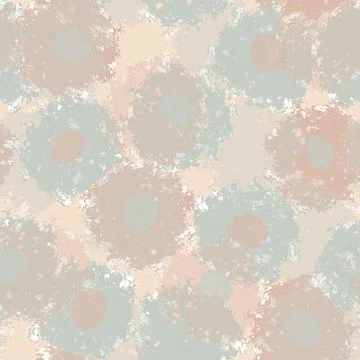 Seamless pastel multicolour flower pattern background , greeting card or fabr Stock Illustration