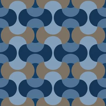 Seamless pastel pattern in 60s style. Template for fabric or wrapping. Stock Illustration