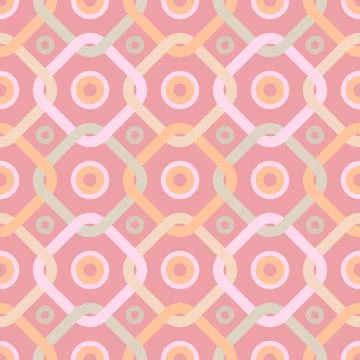 Seamless pastel pattern in 60s style. Squares. Wrapping paper pattern. 스톡 일러스트