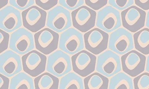 Seamless pastel pattern in 60s style. Wrapping paper pattern. Stock Illustration