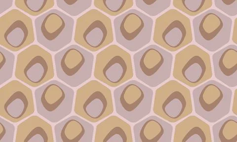 Seamless pastel pattern in 60s style. Wrapping paper pattern. Stock Illustration