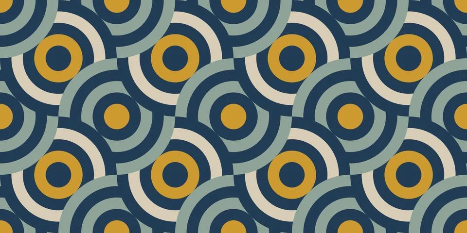 Seamless pastel pattern for design. Circular luxury ornament. Stock Illustration