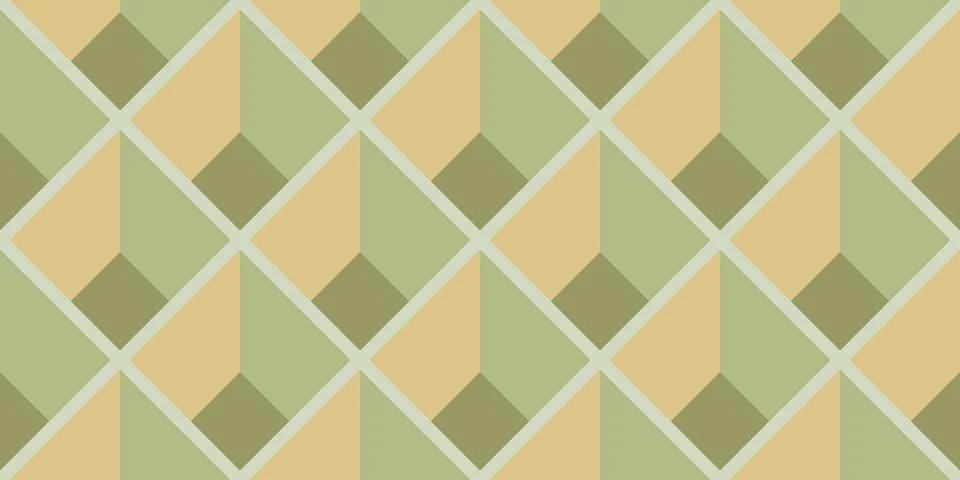 Seamless pastel pattern. Optical illusions. Art Deco ornament. Stock Illustration