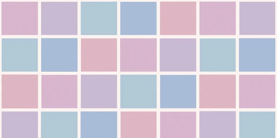 A seamless pastel pattern of soft gradient squares in pink and blue, creati.. イラスト素材