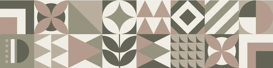 Seamless pastel pattern. Wrapping paper pattern. Scandinavian style. Tiles. Stock Illustration