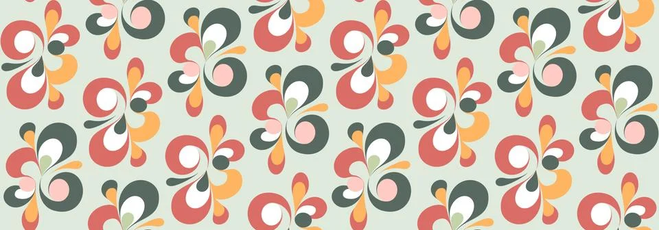Seamless pastel pattern. Wrapping paper pattern. Template for fabric. Stock Illustration