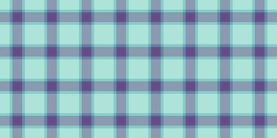 Seamless pastel plaid pattern. Soft mint green and muted purple hues create a イラスト素材