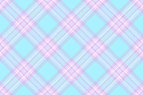 A seamless pastel plaid pattern in soft blue and pink, evoking a sense of cal Illustrazione stock
