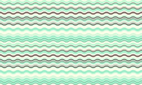 Seamless pastel wavy stripes pattern.  Perfect for textile, wallpaper, websit Stock Illustration