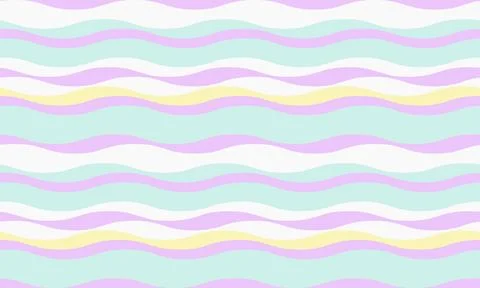 Seamless pastel wavy stripes pattern.  Perfect for website backgrounds, texti Stock Illustration