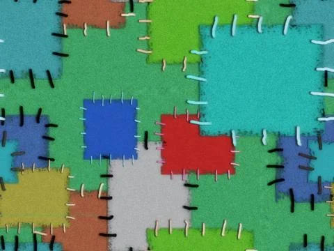 Seamless patch Seamless background with colored patches Copyright: xZoonar... Stock Photos