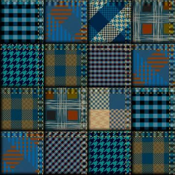 Seamless patchwork pattern イラスト素材