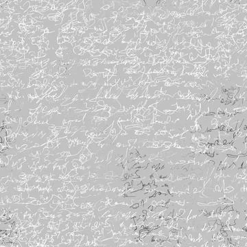 Seamless patern with imaginary abstract handwritten text Stock Illustration