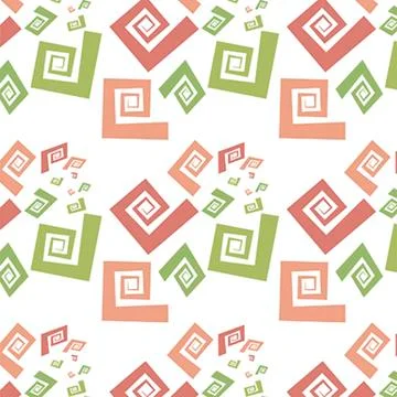 Seamless patern squares and cubes Illustrazione stock
