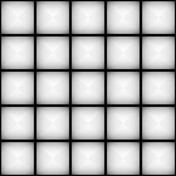 Seamless patter of triangular, pointed elements. Light grey faceted squares w 스톡 일러스트