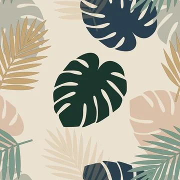 Seamless Pattern 1 The Leaf Canopy Stock Illustration