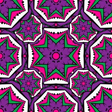 Seamless pattern 1. Vintage decorative elements Stock Illustration