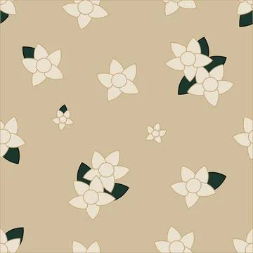 Seamless Pattern 3 Ditsy Floral Stock Illustration