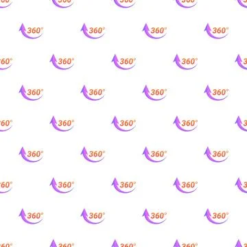 Seamless pattern with 360 degree rotation arrows 스톡 일러스트