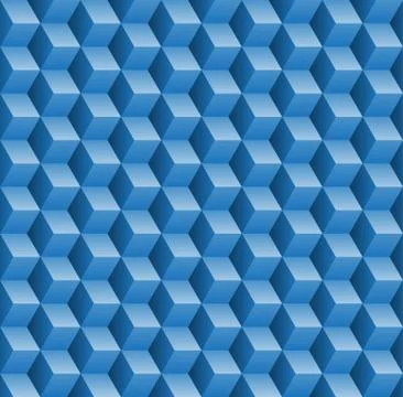 Seamless pattern with 3d cubes Stock Illustration