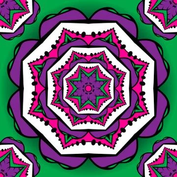 Seamless pattern 4. Vintage decorative elements Stock Illustration