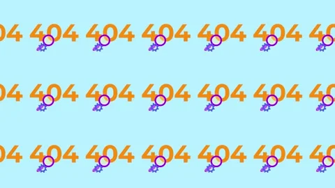 Seamless pattern of 404 error, magnifying glass, and technical gear icons 库存影片 324424174