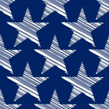 Seamless Pattern 4th ofJuly  Stock Illustration