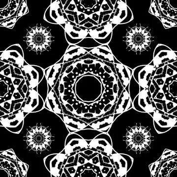 Seamless pattern 6. Vintage decorative elements Stock Illustration