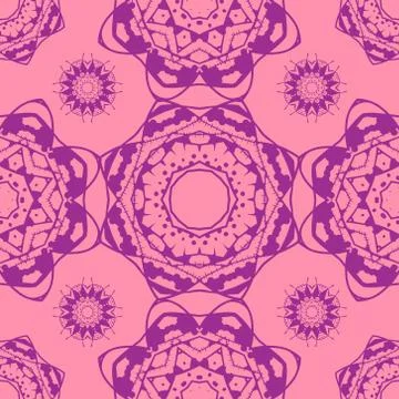 Seamless pattern 7. Vintage decorative elements Stock Illustration