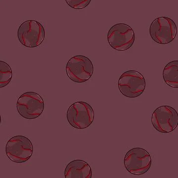 Seamless pattern 8 lava game button cartoon vector Illustrazione stock
