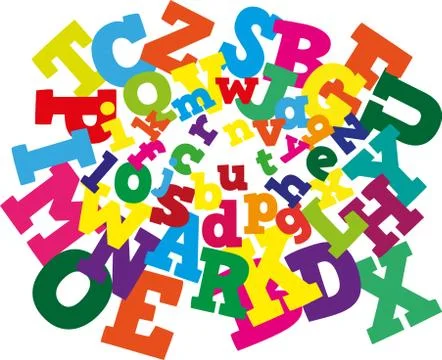 Seamless pattern of the abc Stock Illustration