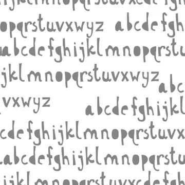 Seamless pattern with abc or alphabet. Stock Illustration