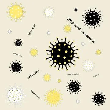 Seamless Pattern about Viral Infection. coronavirus 2019-nCoV. COVID-19 Stock Illustration