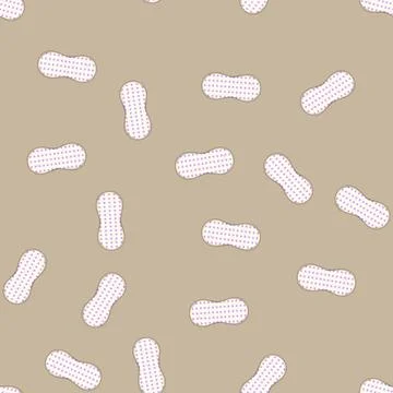 Seamless pattern absorbent burp cloths cartoon vector Stock Illustration