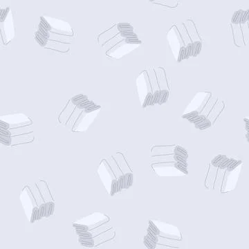 Seamless pattern absorbent spa towel cartoon vector Illustrazione stock