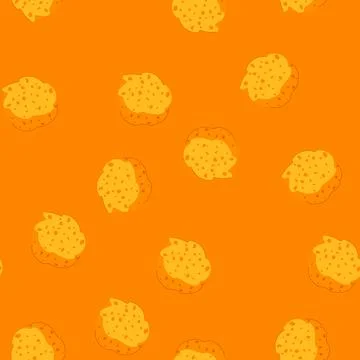 Seamless pattern absorbent yellow sponge cartoon vector 库存插图