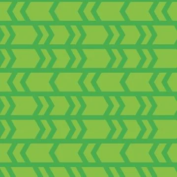Seamless pattern, abstract arrows, geometric green background Stock Illustration