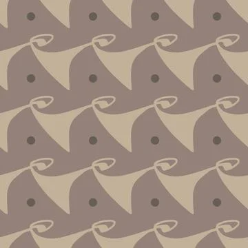 Seamless pattern with abstract Art Nouveau style Stock Illustration