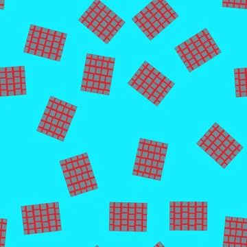 Seamless pattern Abstract artwork featuring a geometric pattern with squares  Illustrazione stock
