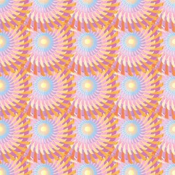 Seamless pattern Abstract Background with Painted Round Shapes. Illustrazione stock