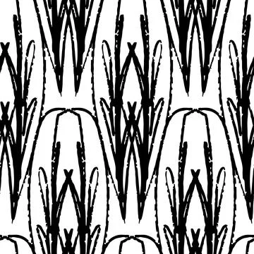 Seamless pattern abstract black and white pattern with organic shape, abstrac 스톡 일러스트