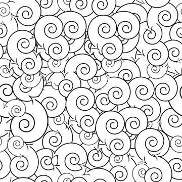 Seamless pattern with abstract black circles vector Stock Illustration