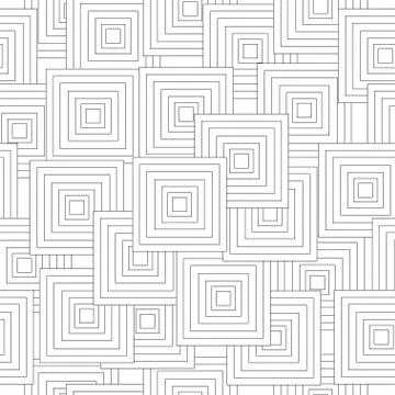Seamless pattern with abstract black squares Stock Illustration