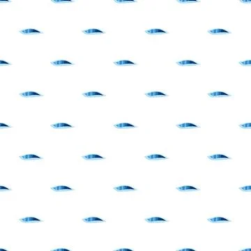 Seamless pattern with abstract blue horizontal shapes Stock Illustration
