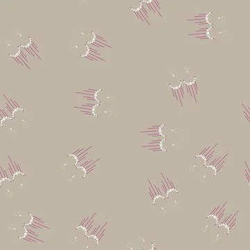 Seamless pattern abstract boho earrings cartoon vector Illustrazione stock