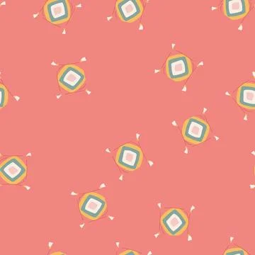 Seamless pattern abstract boho pillow cartoon vector Stock Illustration
