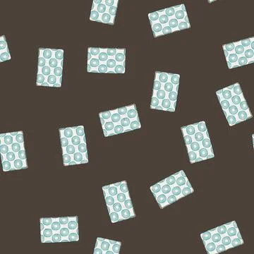 Seamless pattern abstract boho rug cartoon vector 库存插图