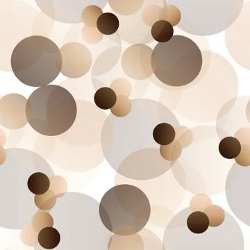 Seamless pattern with abstract brown circles vector Stock Illustration
