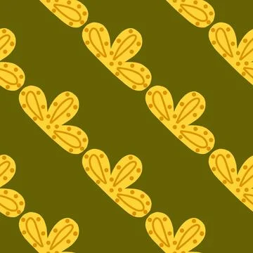 Seamless pattern abstract clouds on pastel green background. Vector geometric イラスト素材