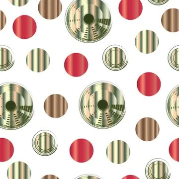 Seamless pattern with abstract colorful circles Stock Illustration